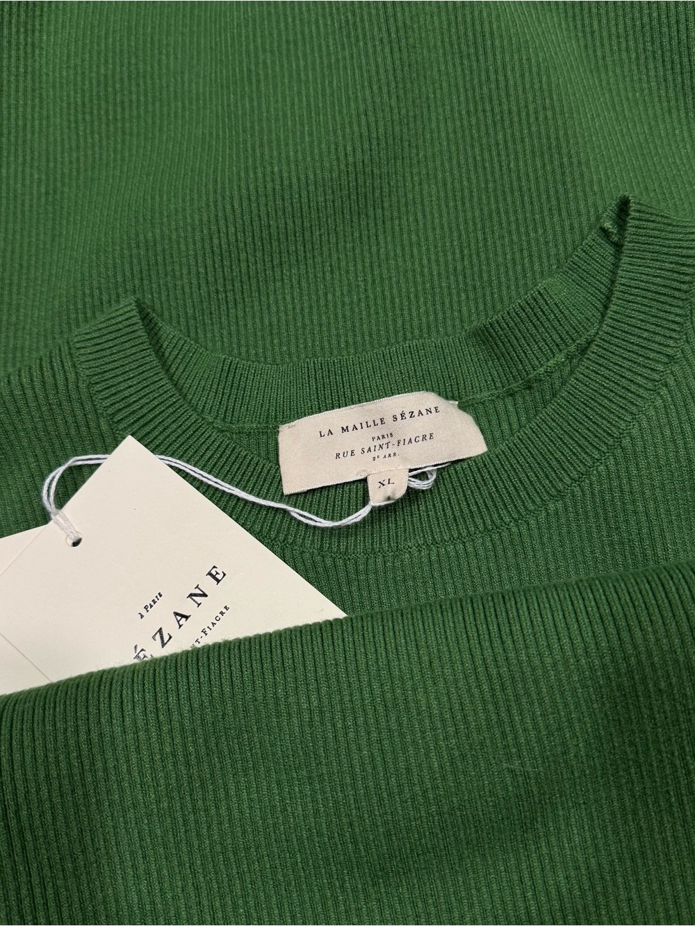 NWT Sézane Harena Dress in Dark Mint - XL - Picture 4 of 5